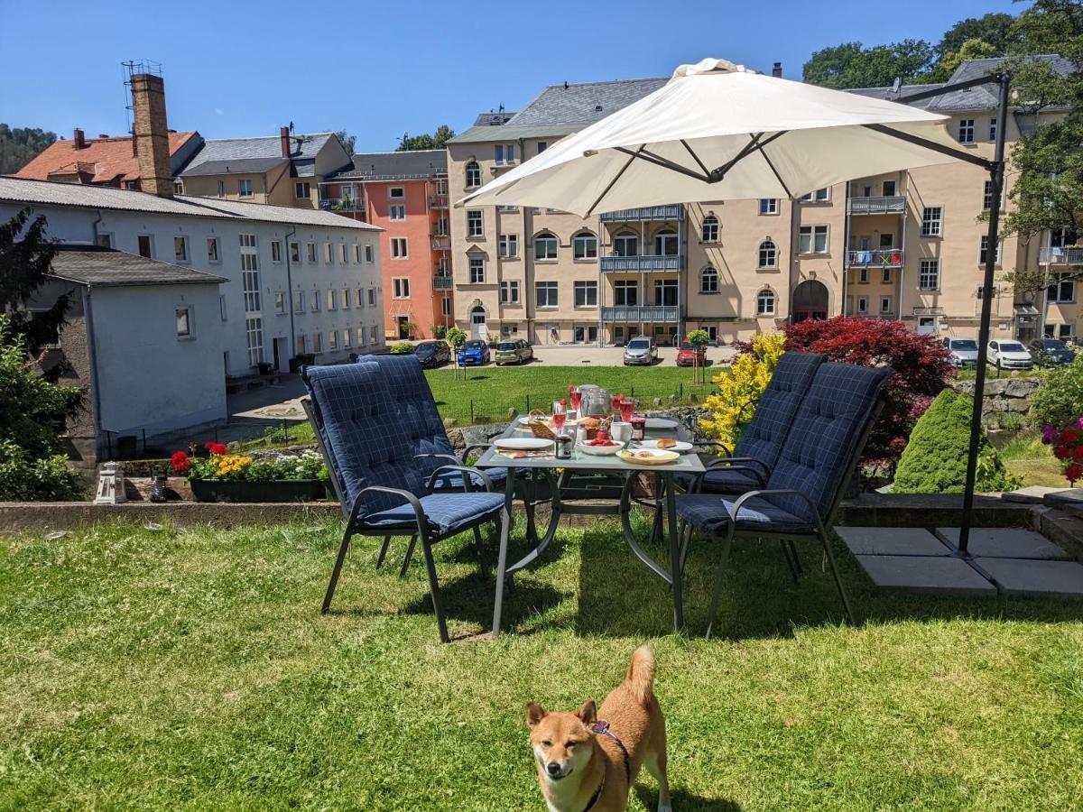 Апартаменты Urlaubstraum Mit Pool, Terrasse & Fluss Im Garten - Ut Зебниц Экстерьер фото